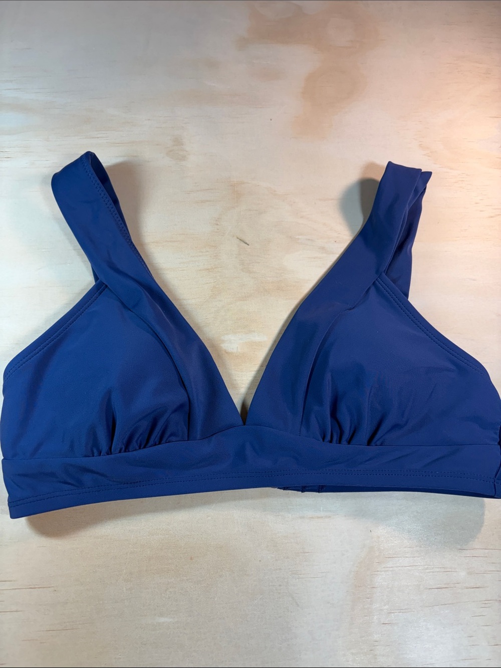 Blue Padded Bikini Top Sz S